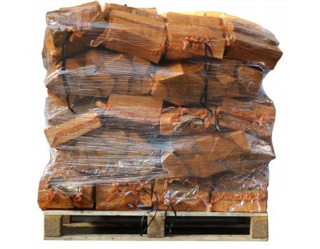 40 Säcke 25 cm trockenes Holz – 100% Esche – 8 kg / Netz