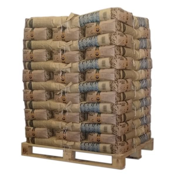 Pellet Badger - palette mit 65 Säcken zu 15 Kg