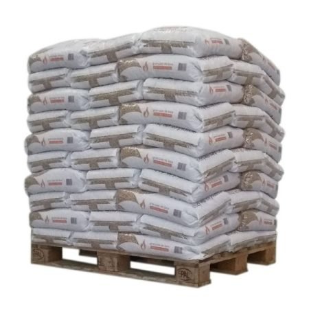 Holzpellets-Sunpower- Holzpalette mit 70 Säcken zu 15 kg