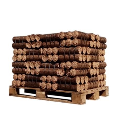 Verdichtetes Holz - nachtstämme – 1/2 Holzpalette zu 480 Kg