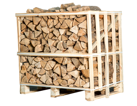 Halbe palette von Brennholz-Ofen getrocknete Esche - 25 cm